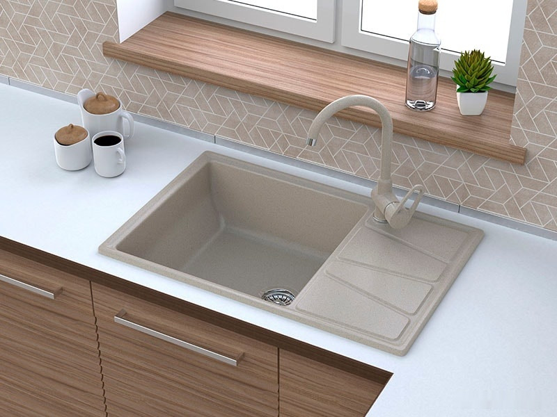 Кухонная мойка GranFest GF-V-780L (белый) Кухонная мойка GranFest GF-V-780L (белый)