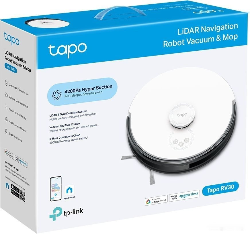 Робот-пылесос TP-Link Tapo RV30 Робот-пылесос TP-Link Tapo RV30