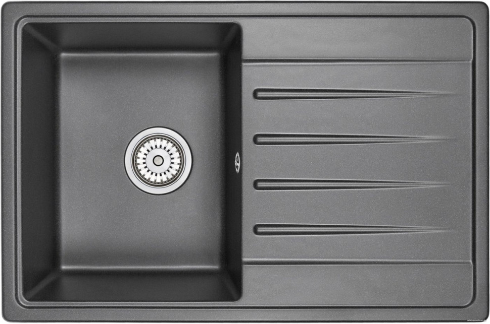 Кухонная мойка Granula 7602 (черный)