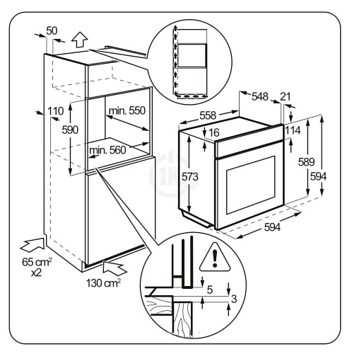 Духовой шкаф Zanussi ZOG 511211 B