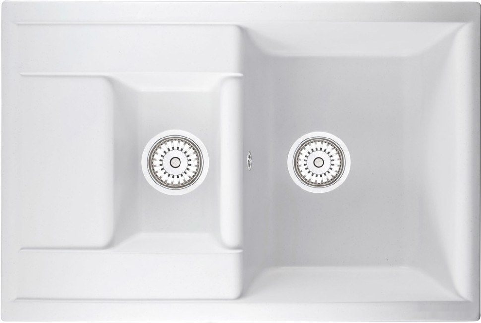 Кухонная мойка Berge BR-7612 (белый матовый)