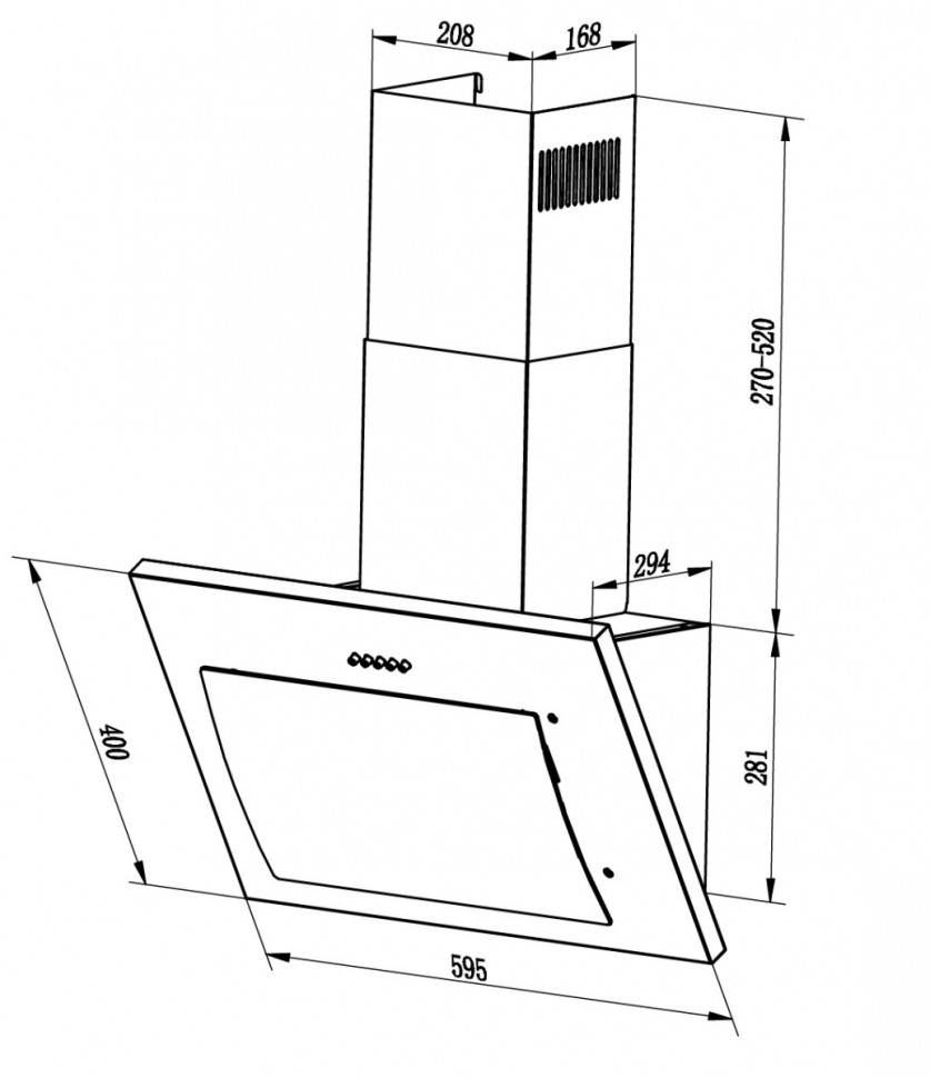 Вытяжка LEX Mika 600 GS (белый)