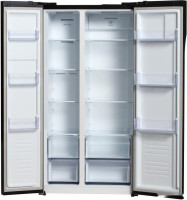 Холодильник side by side Hyundai CS5003F (черное стекло)