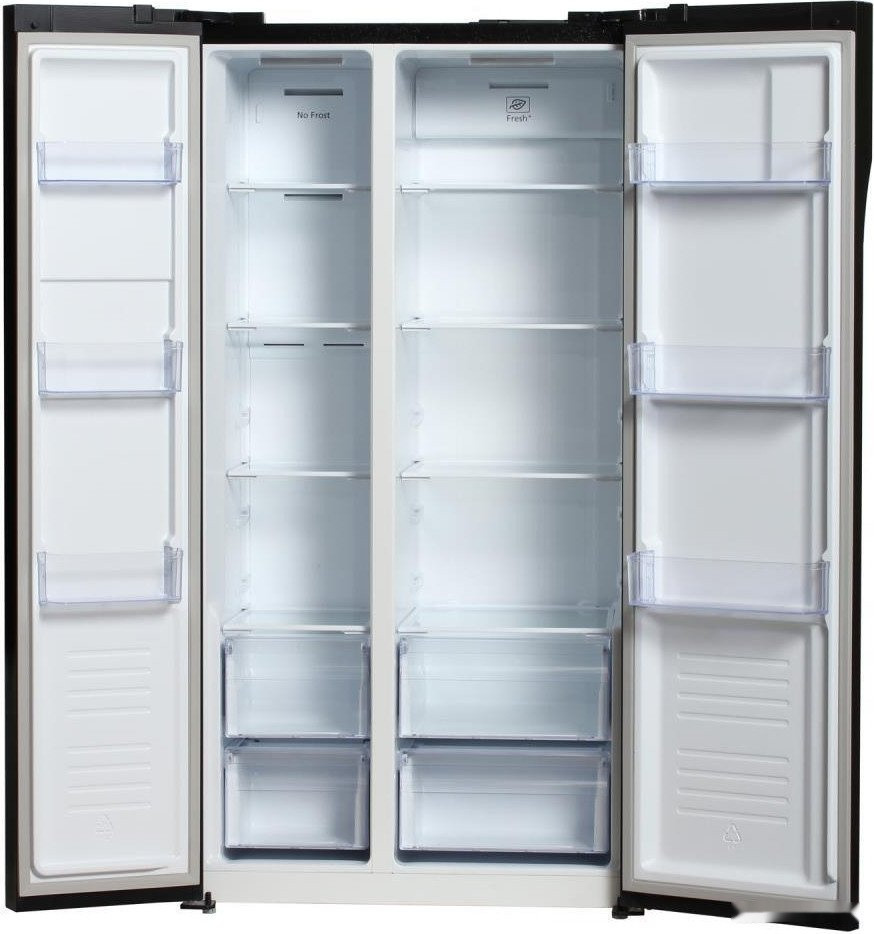 Холодильник side by side Hyundai CS5003F (черное стекло) Холодильник side by side Hyundai CS5003F (черное стекло)