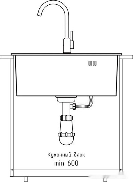Кухонная мойка GranFest Metal нержавеющая сталь AISI 304 PVD GF-5045 Графит (с сифоном) Кухонная мойка GranFest Metal нержавеющая сталь AISI 304 PVD GF-5045 Графит (с сифоном)