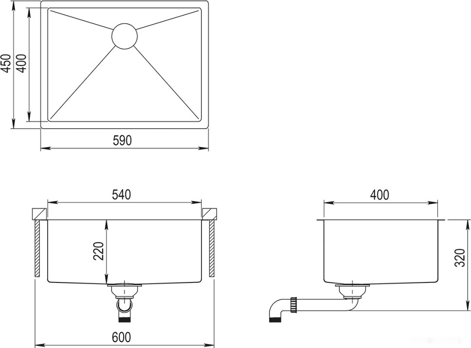 Кухонная мойка AquaSanita Enna ENN 100LAW