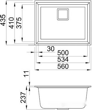 Кухонная мойка Elleci Karisma 105 Black K86