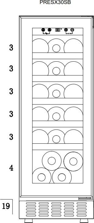 Винный шкаф Temptech PRESX30DB