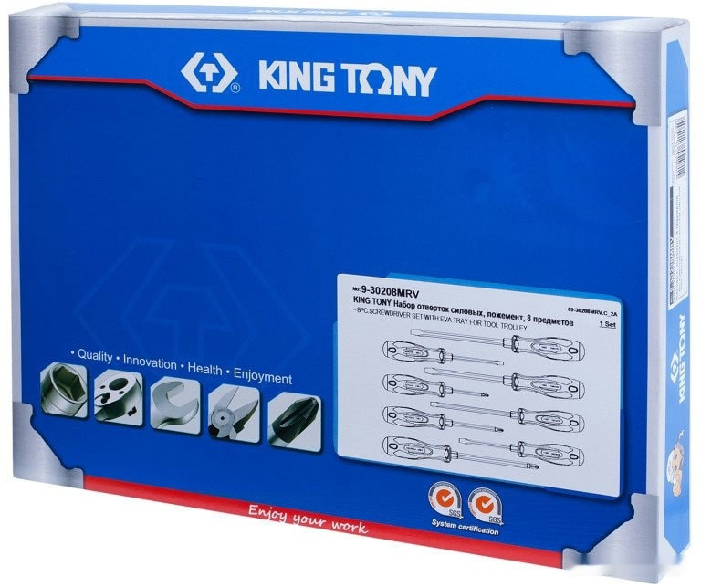 Набор отверток King Tony 9-30208MRV (8 предметов) Набор отверток King Tony 9-30208MRV (8 предметов)