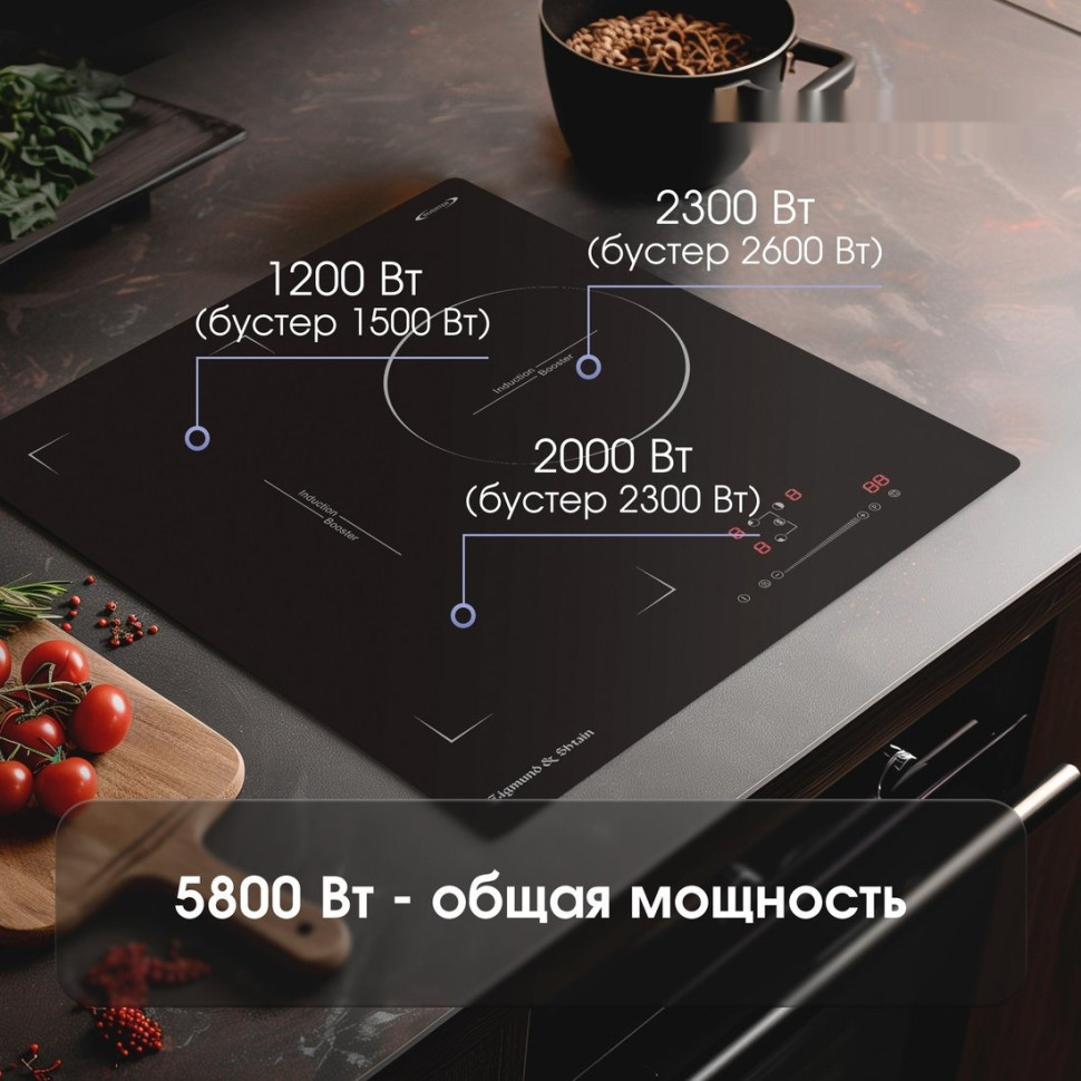 Варочная панель Zigmund & Shtain CI 49.4 B Варочная панель Zigmund & Shtain CI 49.4 B