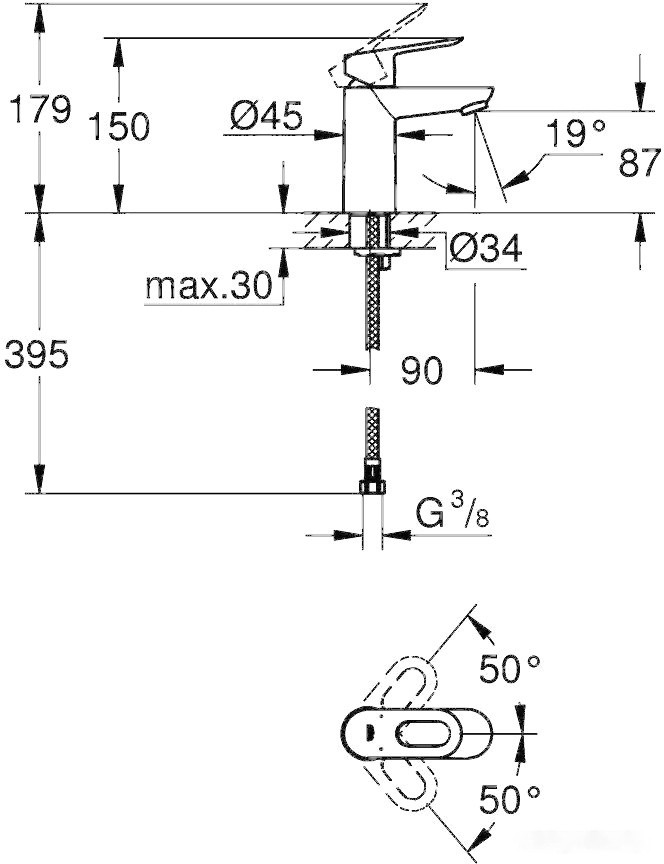 Смеситель Grohe BauLoop 23337000 Смеситель Grohe BauLoop 23337000
