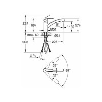 Смеситель Grohe Eurosmart 30305000