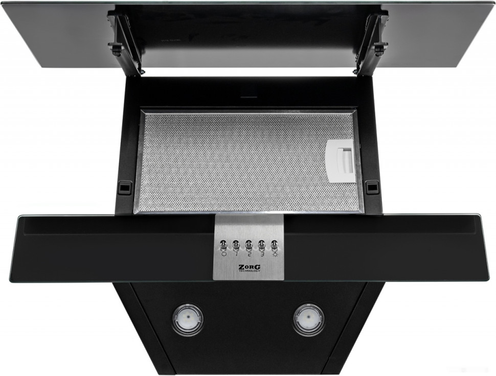 Вытяжка ZorG Technology Arstaa C 60 (черный/нержавеющая сталь, 650 куб. м/ч)