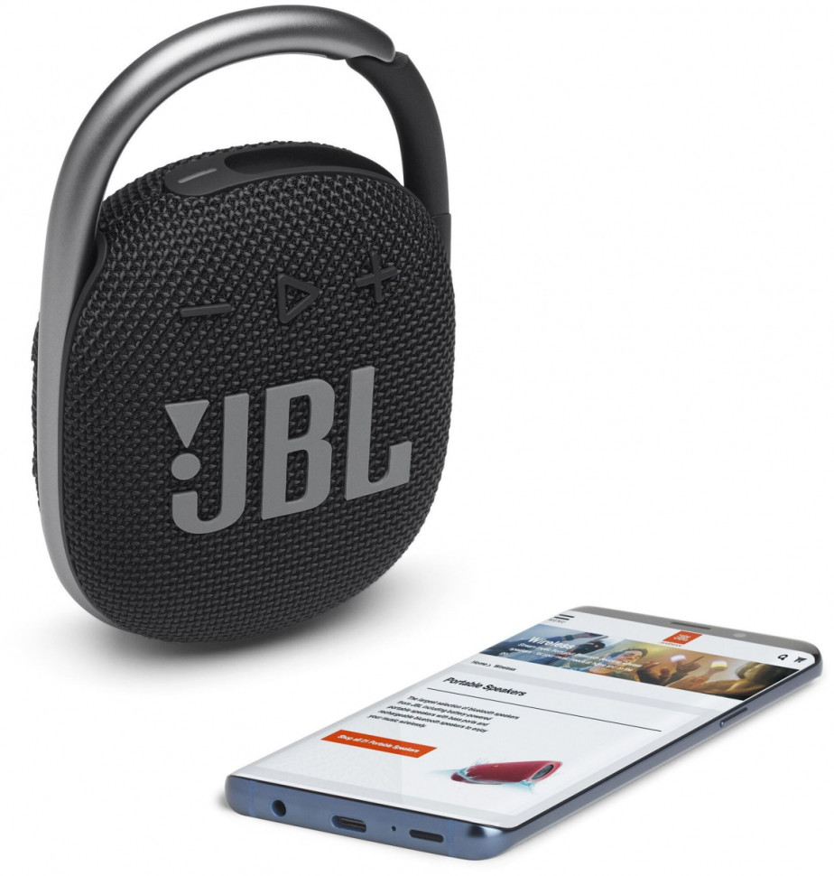 Портативная акустика JBL Clip 4 (черный) Портативная акустика JBL Clip 4 (черный)
