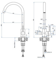Смеситель GranFest QUARZ GF-Z5420 песочный