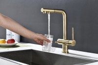 Смеситель Paulmark Serpentine SE213222-BR (бронза)