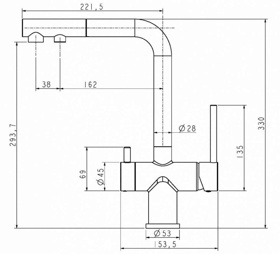 Смеситель Paulmark Serpentine SE213222-BR (бронза) Смеситель Paulmark Serpentine SE213222-BR (бронза)