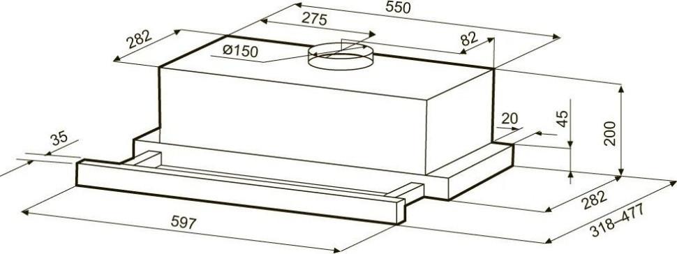 Вытяжка Krona Kamilla Sensor Max 600 T КА-00008311 Вытяжка Krona Kamilla Sensor Max 600 T КА-00008311