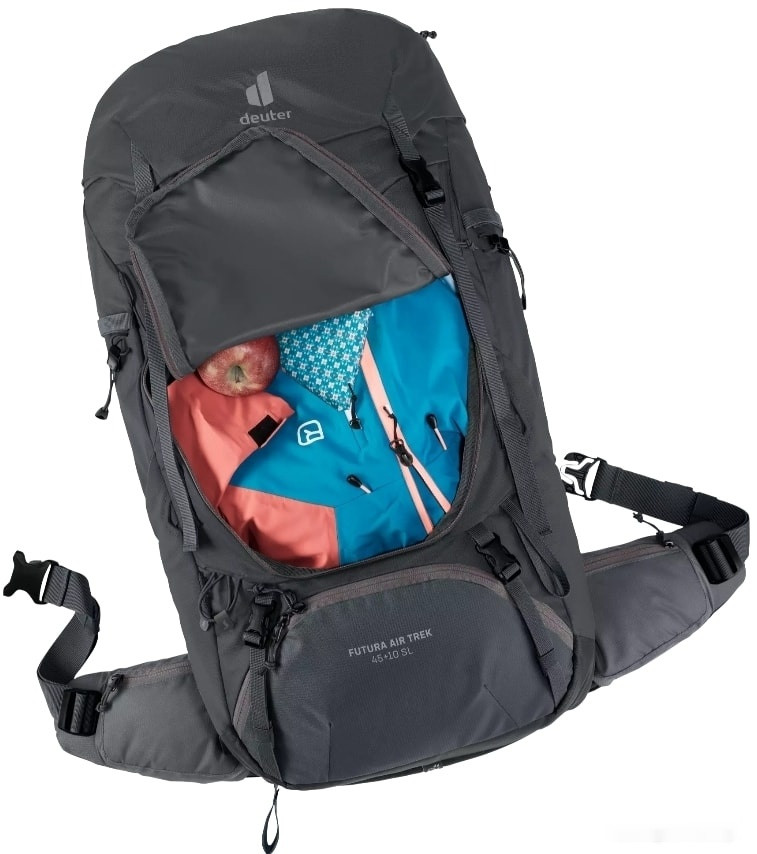 Рюкзак Deuter Futura Air Trek 45 + 10 SL 3402021-7403 (black/graphite)