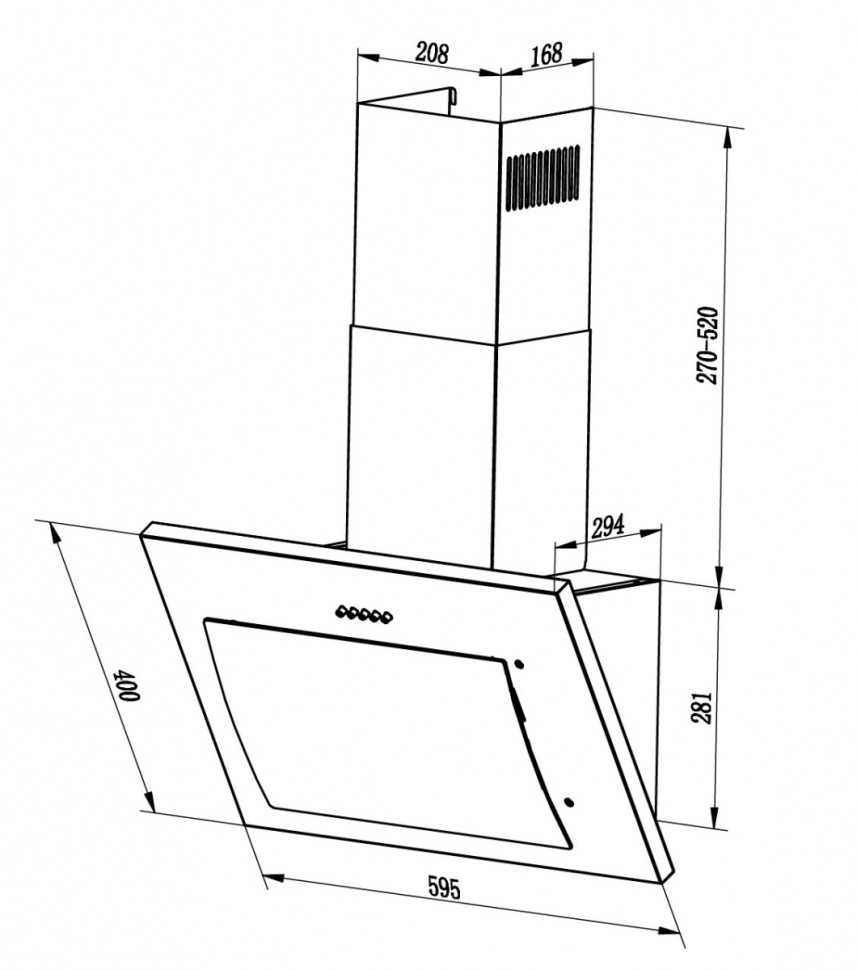 Вытяжка LEX Mika 600 GS (черный)