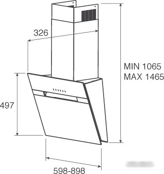 Вытяжка Jet air Bonny BL/60/A Вытяжка Jet air Bonny BL/60/A