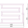 Полотенцесушитель Сунержа High-Tech model "L+" 500х650 03-4052-5065