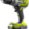 Дрель-шуруповерт Ryobi R18DD3-213X 5133003608 (с 2-мя АКБ, кейс)