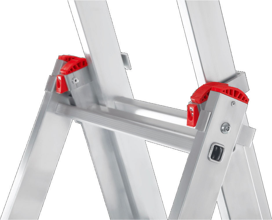 Лестница-стремянка Новая Высота алюминиевая трёхсекционная 3x10 (1230310) Лестница-стремянка Новая Высота алюминиевая трёхсекционная 3x10 (1230310)