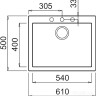 Кухонная мойка Elleci Quadra 110 Kera 96