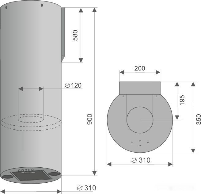 Вытяжка Konigin Beauty 31 (черный)