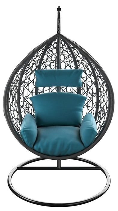 Подвесное кресло LoftyHome Noni 1147 (dark grey/blue) Подвесное кресло LoftyHome Noni 1147 (dark grey/blue)