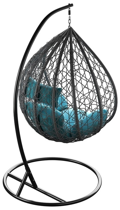 Подвесное кресло LoftyHome Noni 1147 (dark grey/blue) Подвесное кресло LoftyHome Noni 1147 (dark grey/blue)