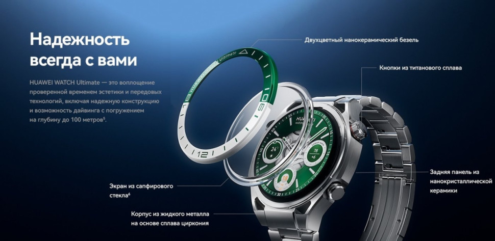 Умные часы Huawei Watch Ultimate (черные скалы) Умные часы Huawei Watch Ultimate (черные скалы)