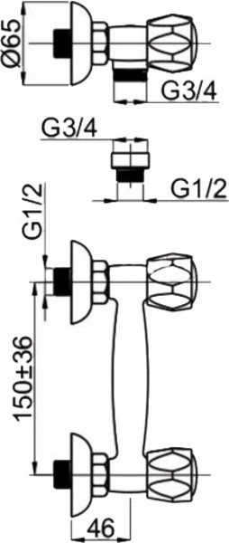 Смеситель Rubineta Globo R-5/K Смеситель Rubineta Globo R-5/K