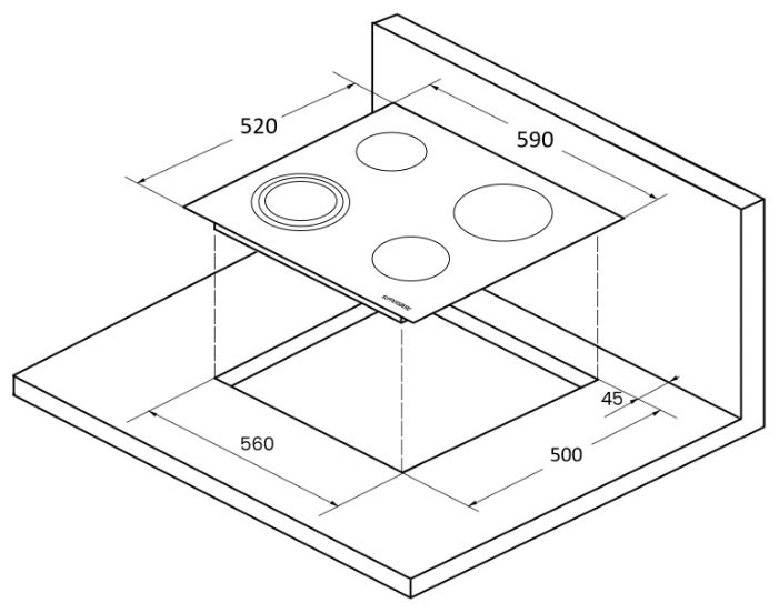 Варочная панель Kuppersberg ECS 623 Варочная панель Kuppersberg ECS 623