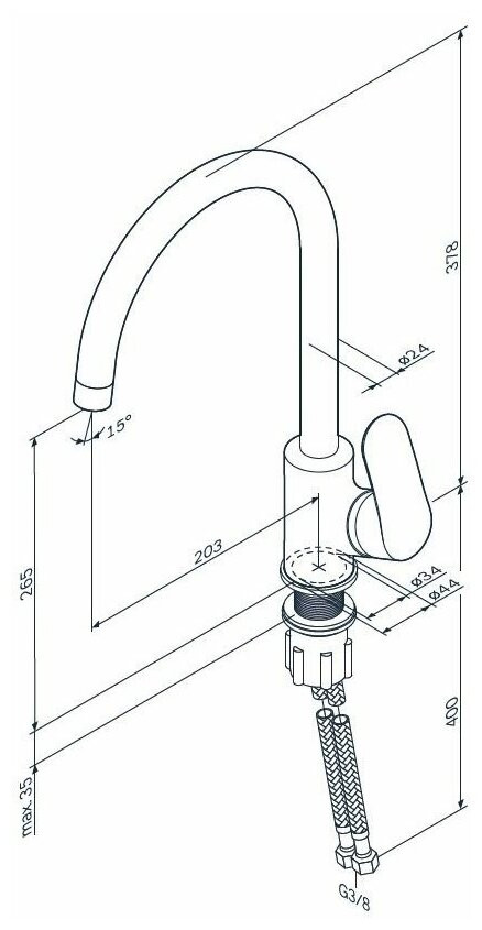 Смеситель Am.Pm Like F8007133