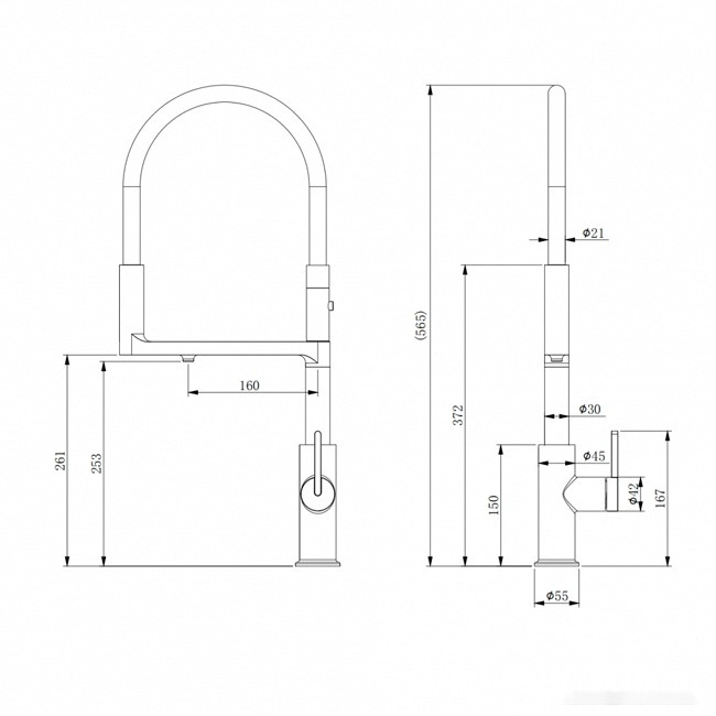Смеситель Paulmark Tornado TO213402-CR (хром)