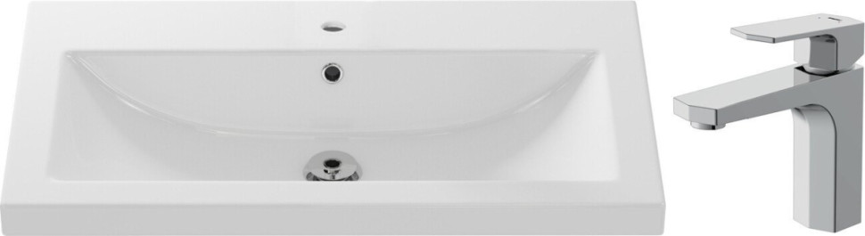 Умывальник Cersanit Como 80 S-UM-COM80/1-w + 63055