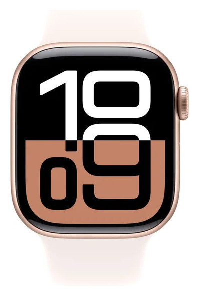 Умные часы Apple Watch Series 10 42 мм (алюминиевый корпус, розовое золото/легкие румяна, спортивный силиконовый ремешок S/M) Умные часы Apple Watch Series 10 42 мм (алюминиевый корпус, розовое золото/легкие румяна, спортивный силиконовый ремешок S/M)