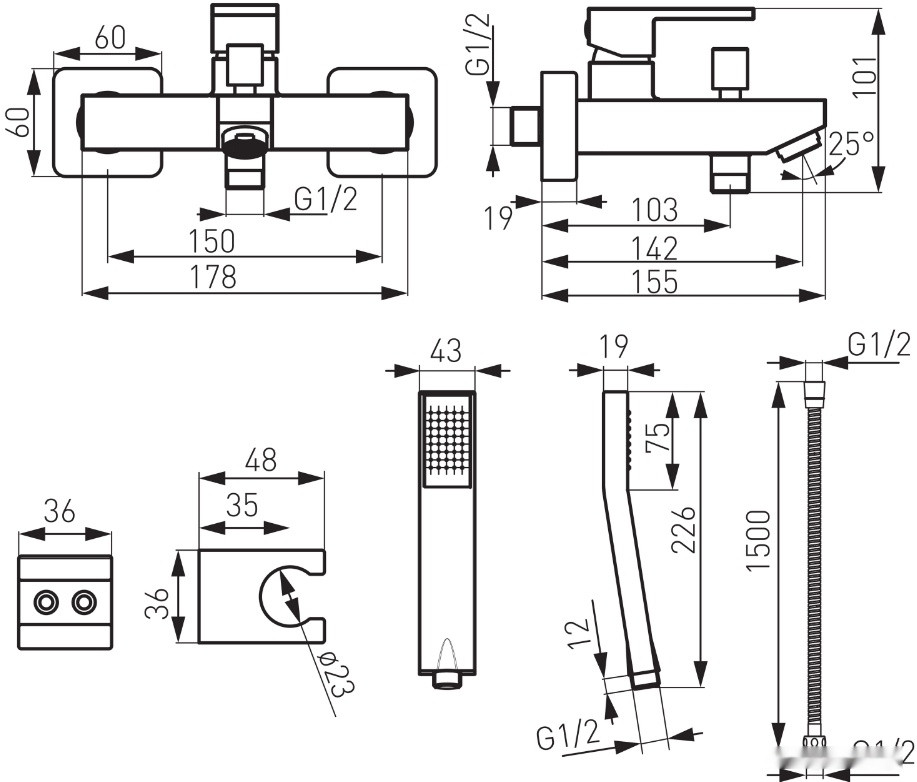 Смеситель Ferro Zicco BZI11 Смеситель Ferro Zicco BZI11