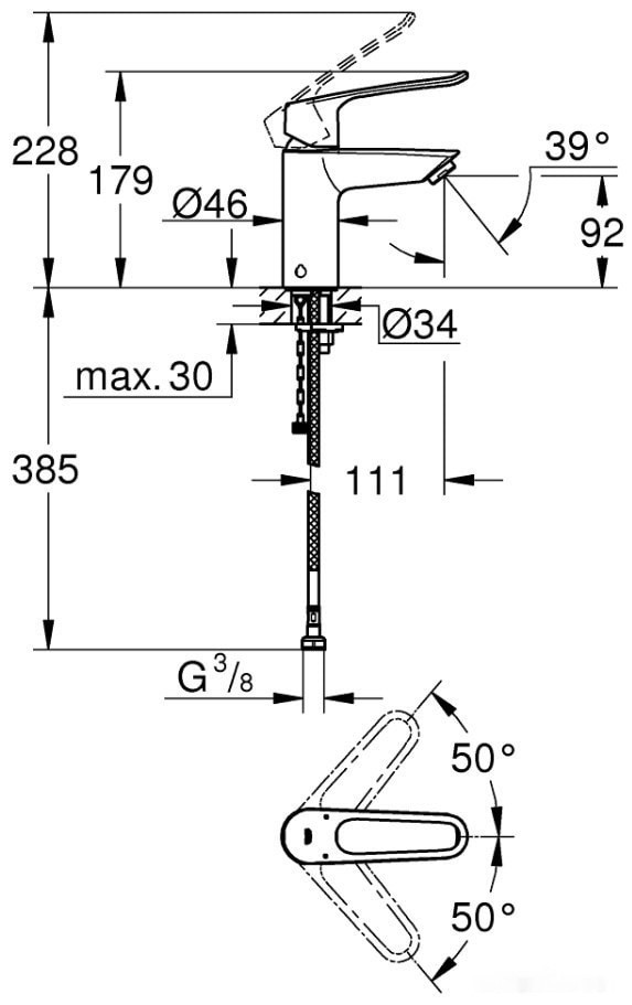 Смеситель Grohe Eurosmart 23986003 Смеситель Grohe Eurosmart 23986003