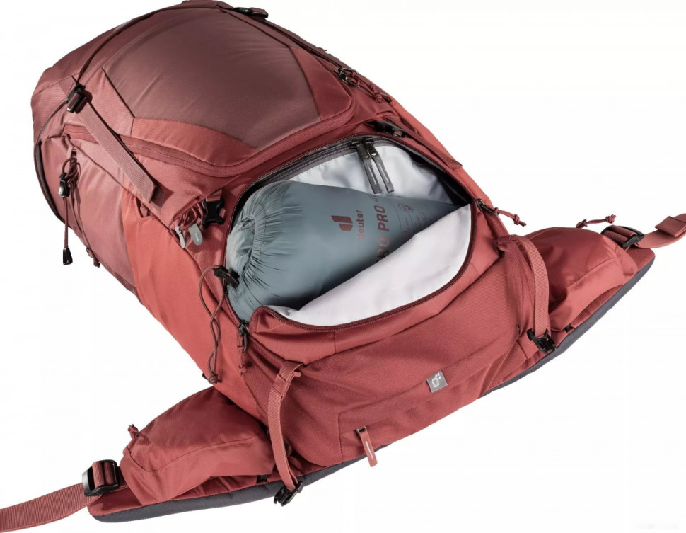 Рюкзак Deuter Futura Air Trek 55 + 10 SL 3402221-5574 (redwood/lava)