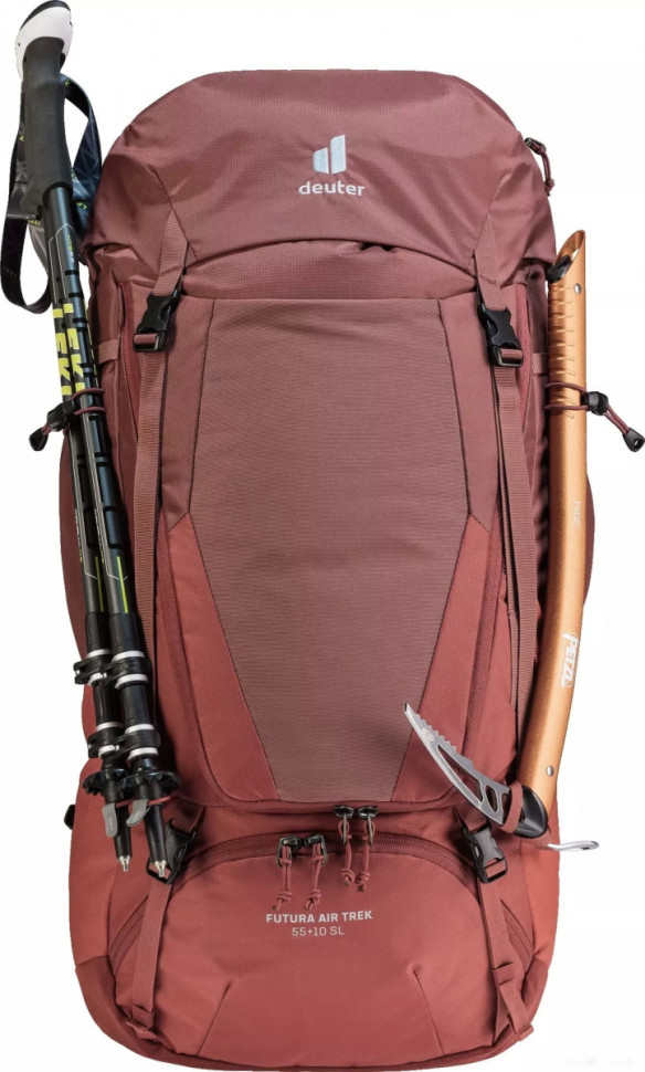 Рюкзак Deuter Futura Air Trek 55 + 10 SL 3402221-5574 (redwood/lava)