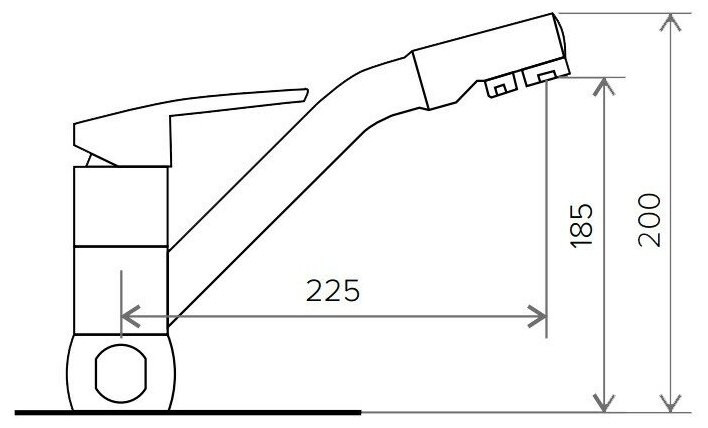 Смеситель Polygran Дуо (Серый 16) Смеситель Polygran Дуо (Серый 16)