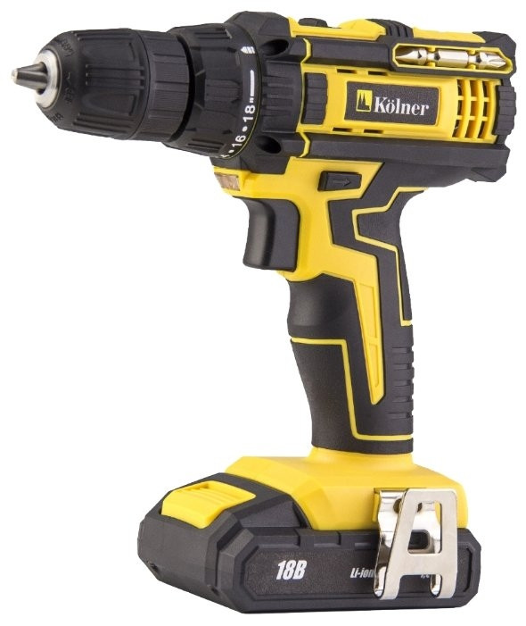 Дрель-шуруповерт Kolner KCD 18/2-2L (с 2-мя АКБ)