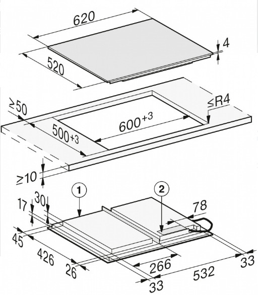 Варочная панель Miele KM 7667 FL Варочная панель Miele KM 7667 FL
