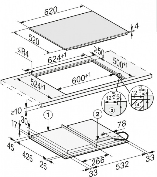 Варочная панель Miele KM 7667 FL Варочная панель Miele KM 7667 FL