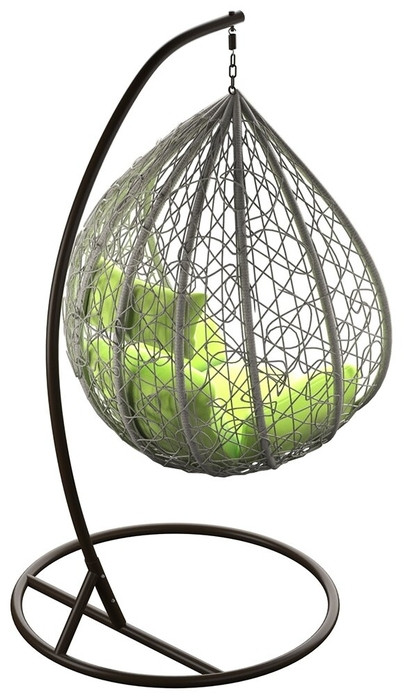 Подвесное кресло LoftyHome Noni 1147 (grey spots/green) Подвесное кресло LoftyHome Noni 1147 (grey spots/green)