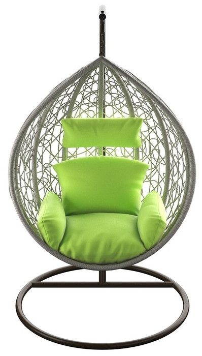 Подвесное кресло LoftyHome Noni 1147 (grey spots/green) Подвесное кресло LoftyHome Noni 1147 (grey spots/green)