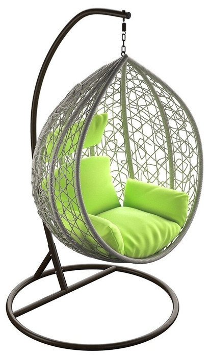 Подвесное кресло LoftyHome Noni 1147 (grey spots/green) Подвесное кресло LoftyHome Noni 1147 (grey spots/green)